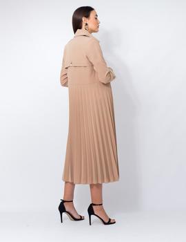 Gabardina Camel Miss Miss para Mujer