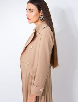 Gabardina Camel Miss Miss para Mujer