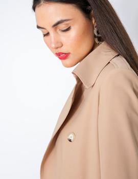 Gabardina Camel Miss Miss para Mujer