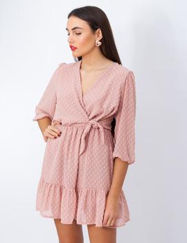 Vestido Miss Miss Plumeti Rosa Palo para Mujer