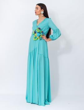 Vestido Chifón Keira Azul Corpary para Mujer