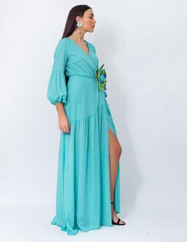 Vestido Chifón Keira Azul Corpary para Mujer