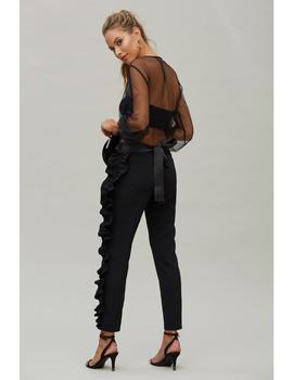 Pantalón Con Volante-Satén Oky para Mujer