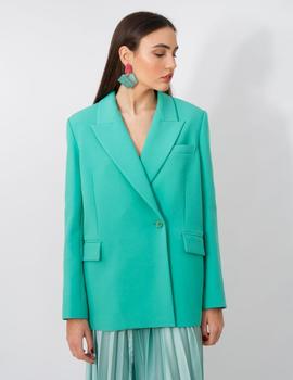 Blazer Isabelle Blanche Basic Crepe Verde para Mujer