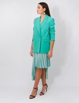 Blazer Isabelle Blanche Basic Crepe Verde para Mujer