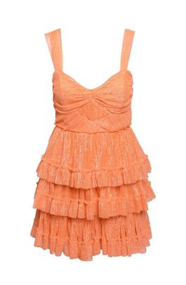 Vestido Highly Preppy Cruzado Naranja para Mujer