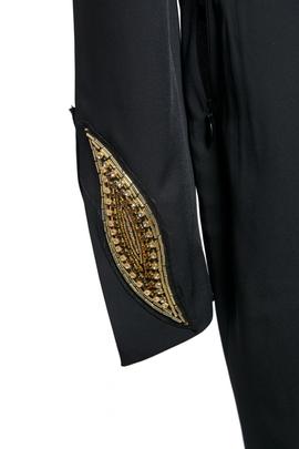 Vestido Corto Asimétrico Manga Negro Masavi para Mujer