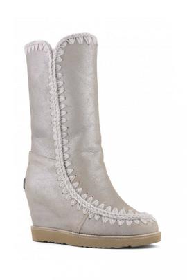Mou Eskimo Frech Toe Wedge Tall para Mujer
