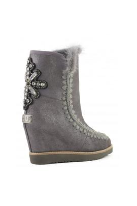 Mou Toe Wedge Back Patch Cr para Mujer