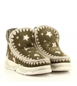 Mou Eskimo Trainer Leather Stars para Mujer
