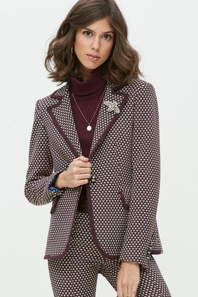 Chaqueta Americana Jaquard Oky para Mujer