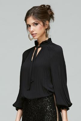 Blusa Plisada-Gasa Oky para Mujer