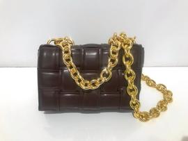 Bolso Trenzado Marrón para Mujer
