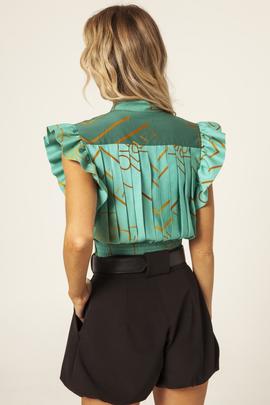 Blusa Masavi Tablas Tropical Multicolor para Mujer