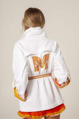 Chaqueta Masavi Felpa Blanco para Mujer