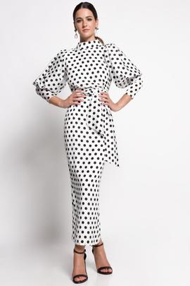 Blusa/Falda Lunares Matilde Cano Blanco para Mujer