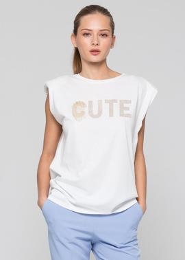 Camiseta Kocca Rama Cute Blanca para Mujer