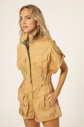 Mono Masavi Corto Safari Camel para Mujer