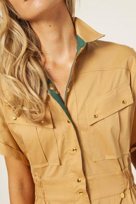 Mono Masavi Corto Safari Camel para Mujer
