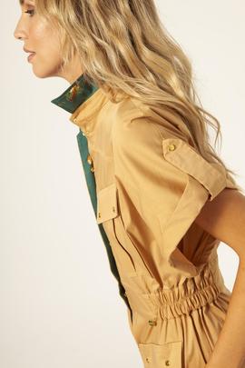 Mono Masavi Corto Safari Camel para Mujer