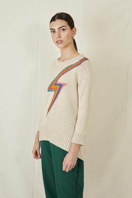 Jersey Montoto Rayo Colores Beige para Mujer