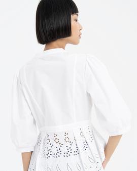 Blusa 3/4 Fracomina Lorzas Blanca para Mujer