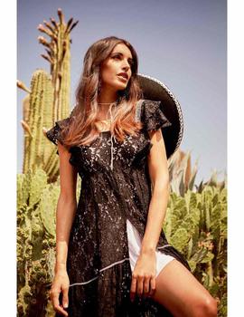 VESTIDO ROSSIE WESTERN ENCAJE MEDIO LARGO