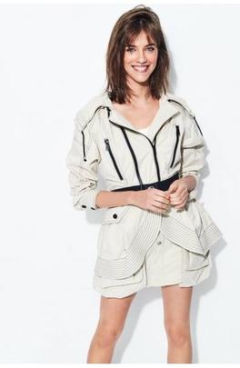 Parka Ligera Highly Preppy Beige para Mujer