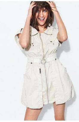 Vestido Highly Preppy Safari Beige para Mujer