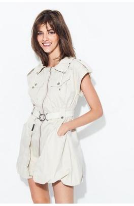 Vestido Highly Preppy Safari Beige para Mujer