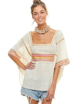 Blusa Luna Maga Oasis Beige para Mujer