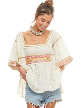 Blusa Luna Maga Oasis Beige para Mujer