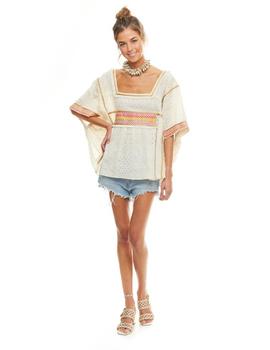 Blusa Luna Maga Oasis Beige para Mujer