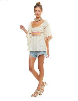 Blusa Luna Maga Oasis Beige para Mujer