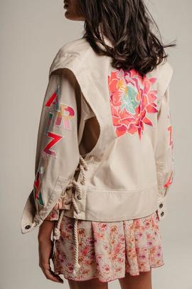 Chaqueta Guts-Love Arizona Beige para Mujer