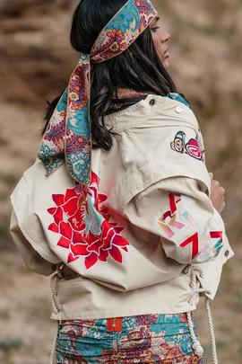 Chaqueta Guts-Love Arizona Beige para Mujer