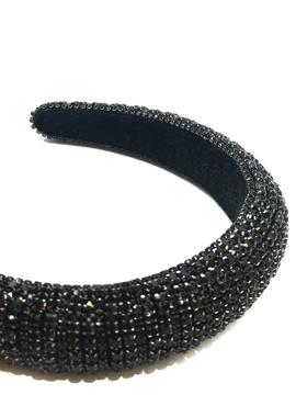 Diadema Brillos Negra para Mujer