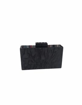 Clutch Rígido Negro para Mujer