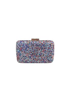 Clutch Multicolor Plata para Mujer