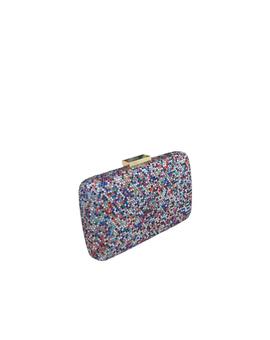 Clutch Multicolor Plata para Mujer