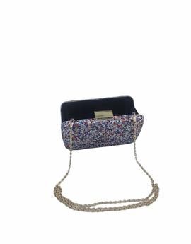 Clutch Multicolor Plata para Mujer