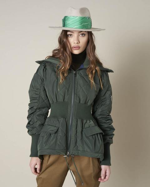 Bomber Silvian Pariump Verde Militar para