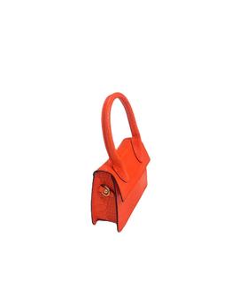 Mini Bolso Piel Naranja para Mujer
