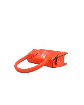 Mini Bolso Piel Naranja para Mujer