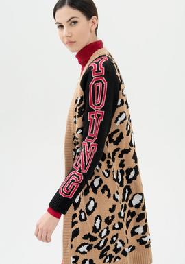 Maxi Cardigan Fracomina Multicolor para Mujer