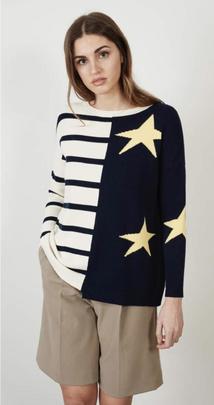Jersey Montoto Estrella Marino para Mujer