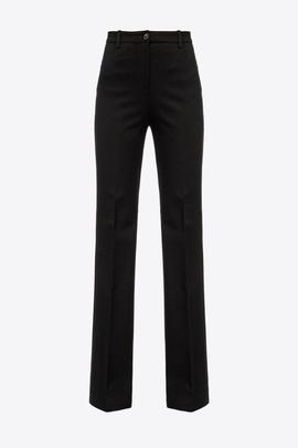 Pantalón Pinko Abha Punto Roma Negro para Mujer