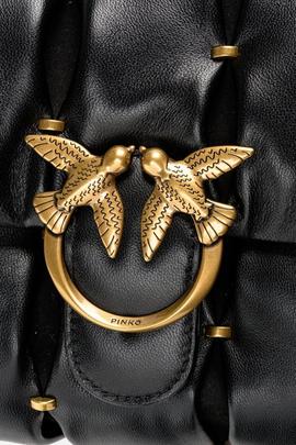 Bolso Pinko Classic Love Bag Puff Pinched Negro para Mujer