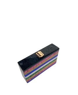 Clutch Rayas Multicolor Para Mujer
