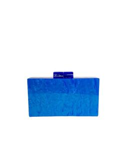 Clutch Rígido Azul Klein para Mujer